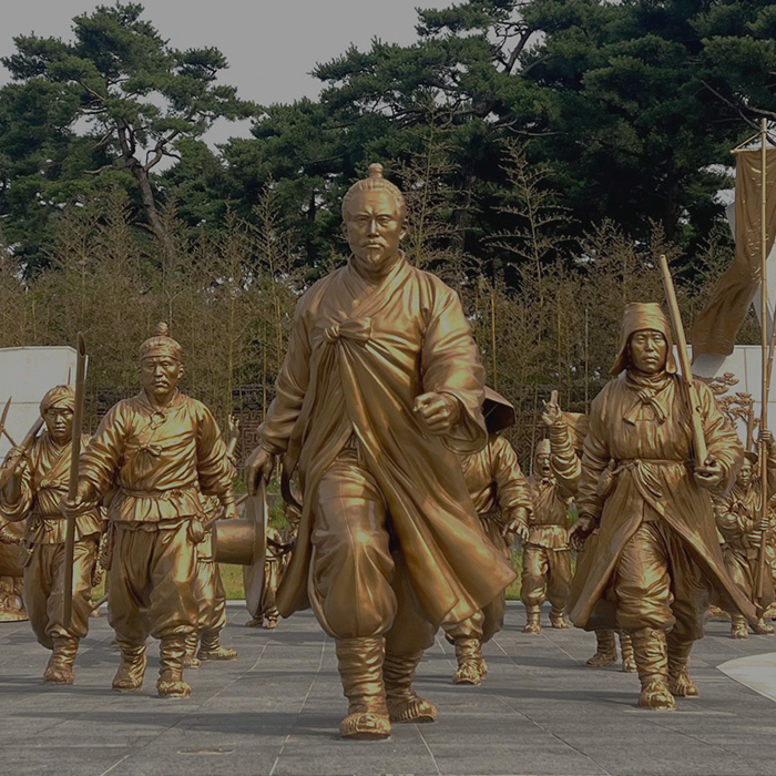 전봉준 장군의 전진하는 이미지